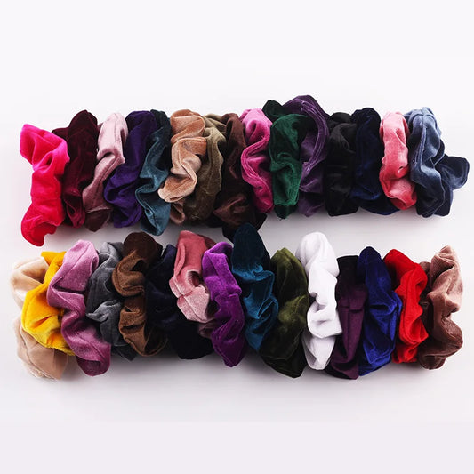Velvet Scrunchie Hairband for Women Girls Elastic Hair Rubber Bands Hair Accessories Headband Gum Hair Tie Rope Ponytail Holder