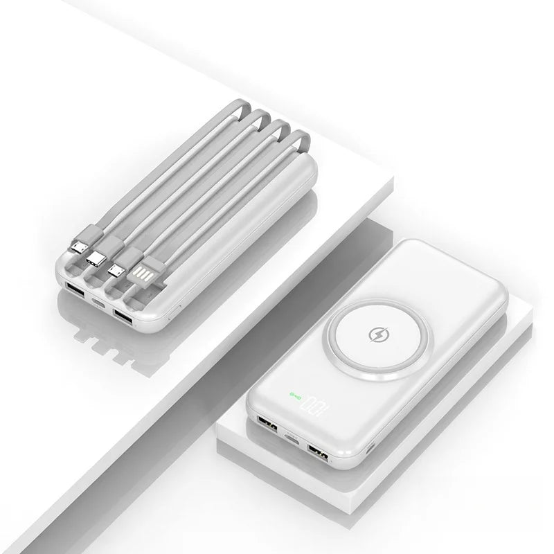 Fast Quick Charge 20000Mah Power Banks Mobile Phone Portable Powerbank 20000Mah Charger Wireless Power Bank