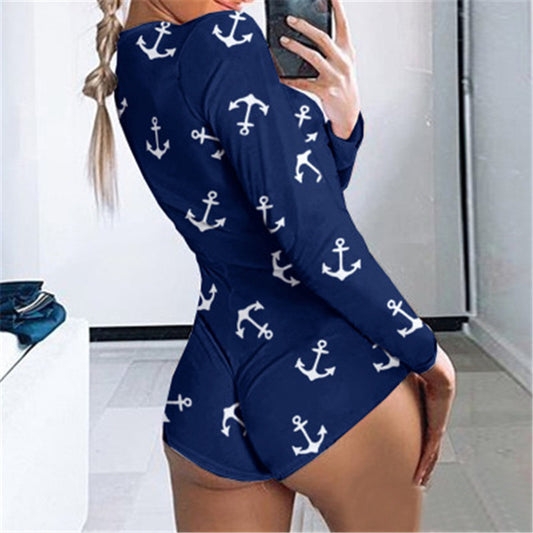 2022 Valentines Day Onesies Heart Pattern Sexy Onesie Pajama Adult Valentines Onesies