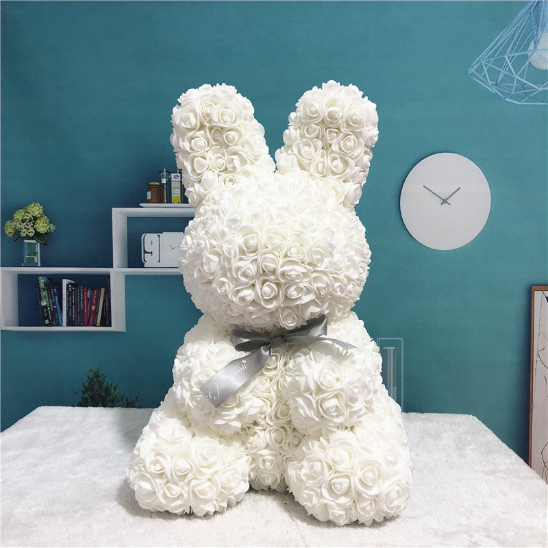 Valentine Gifts 2021 Rose Rabbit High Quality Forever Eternal Flower  Rose Valentines Day Gift