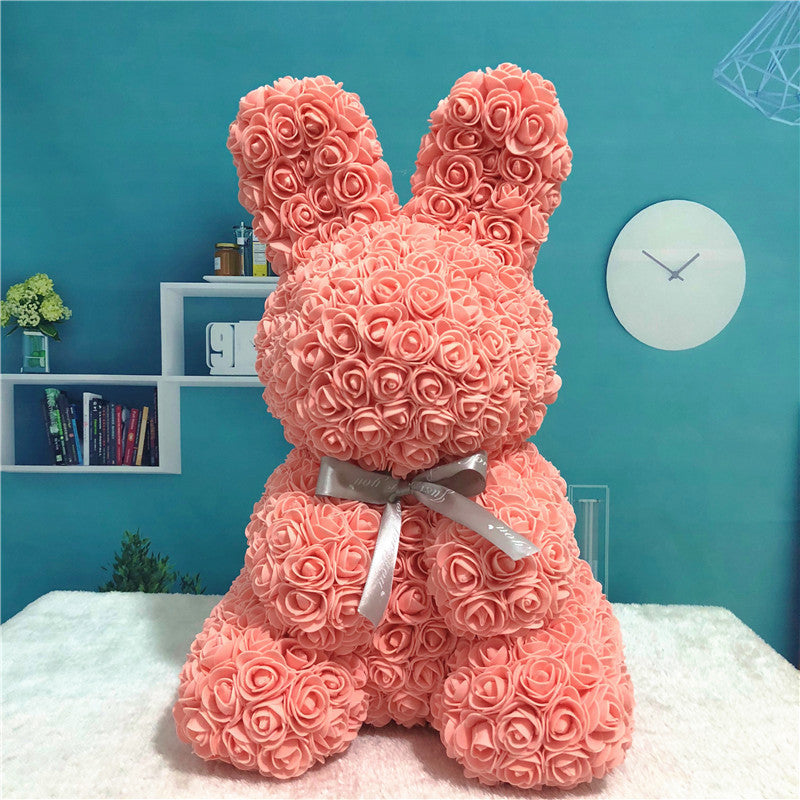 Valentine Gifts 2021 Rose Rabbit High Quality Forever Eternal Flower  Rose Valentines Day Gift