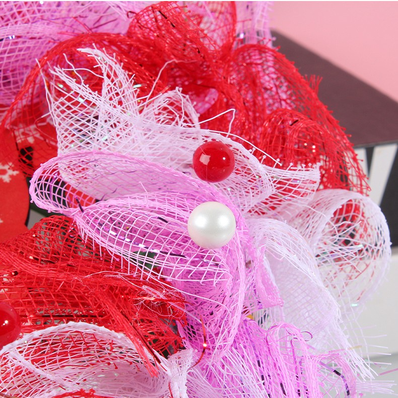 Valentine's Day Hanging Sign Happy Valentine's Day Wreath Sign Wall Door Hanger Wreaths for Valentines Day Party Decorations