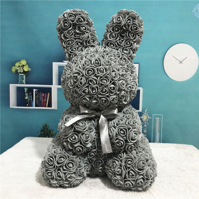 Valentine Gifts 2021 Rose Rabbit High Quality Forever Eternal Flower  Rose Valentines Day Gift