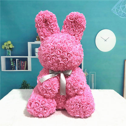 Valentine Gifts 2021 Rose Rabbit High Quality Forever Eternal Flower  Rose Valentines Day Gift