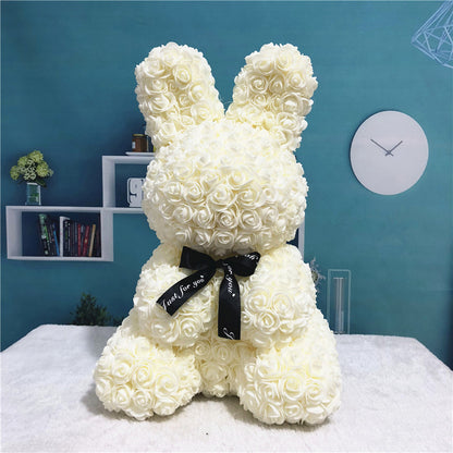 Valentine Gifts 2021 Rose Rabbit High Quality Forever Eternal Flower  Rose Valentines Day Gift