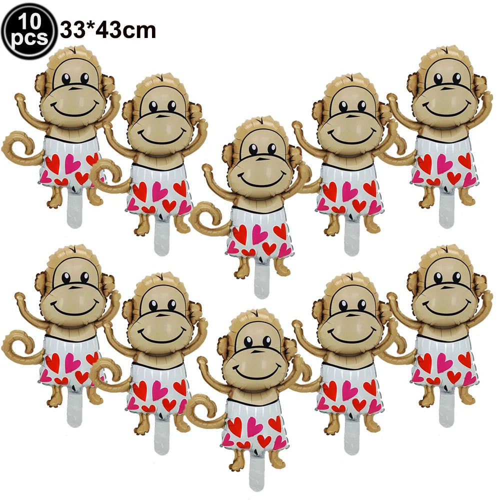 7pcs Valentines Heart Balloon 18" Foil Love Balloons Happy Valentines Balloon I Love You Balloon Valentines Day Wedding Decors