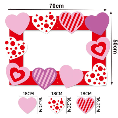 7pcs Valentines Heart Balloon 18" Foil Love Balloons Happy Valentines Balloon I Love You Balloon Valentines Day Wedding Decors