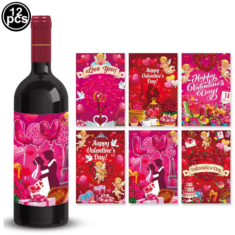 7pcs Valentines Heart Balloon 18" Foil Love Balloons Happy Valentines Balloon I Love You Balloon Valentines Day Wedding Decors