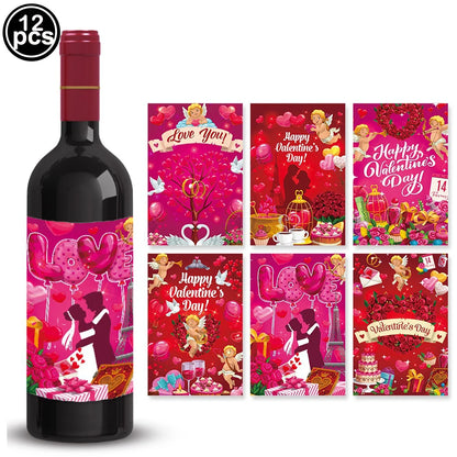 7pcs Valentines Heart Balloon 18" Foil Love Balloons Happy Valentines Balloon I Love You Balloon Valentines Day Wedding Decors